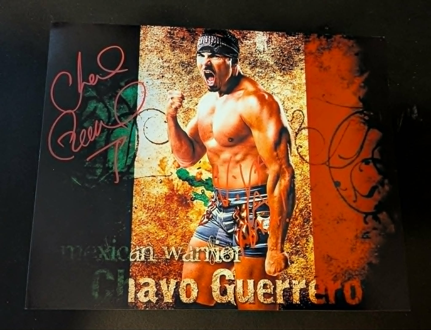 Chavo Guerrero Pose 4 Signed Photo COA