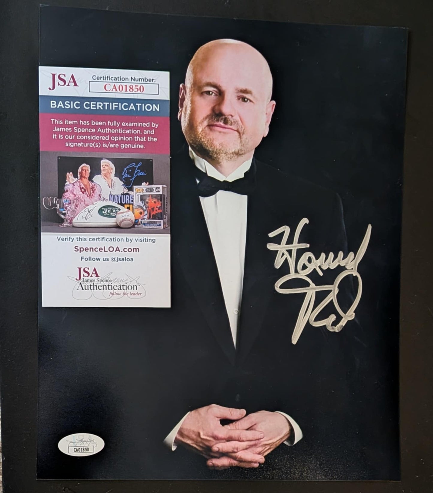 Howard Finkel Signed Photo JSA COA