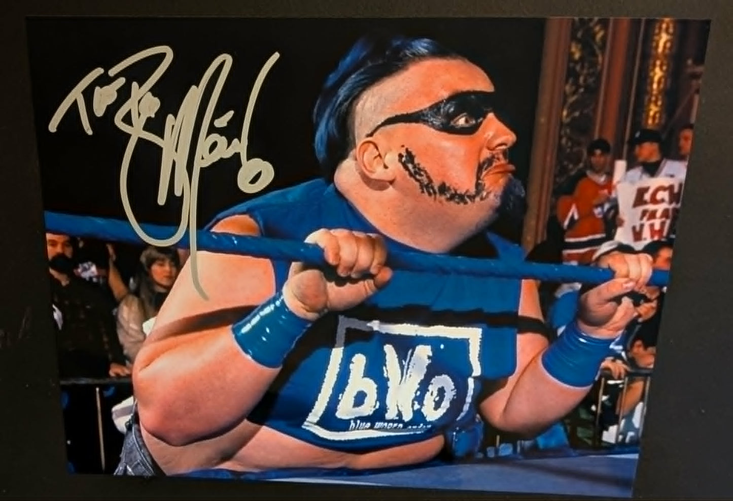 Blue Meanie ECW Pose 2 Signed Photo COA