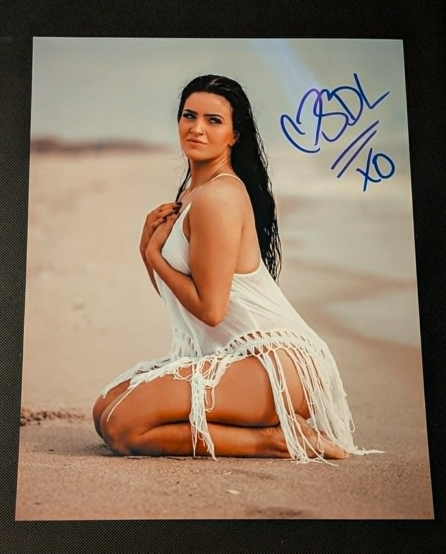 Steph De Lander Pose 5 Signed Photo COA