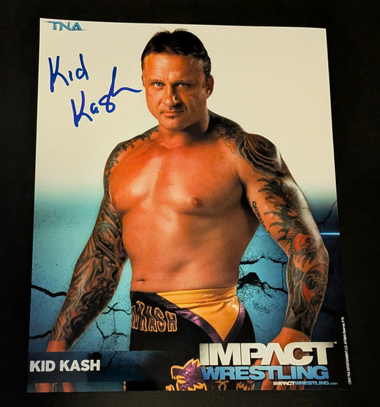 Kid Kash Pose 5 Signed Photo COA