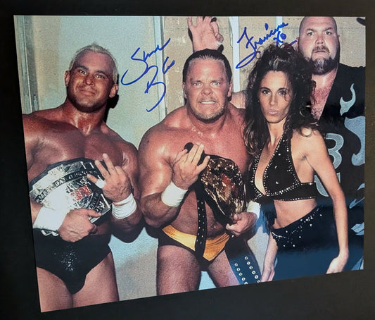 Francine & Shane Douglas Pose 3 Dual Signed Photo COA