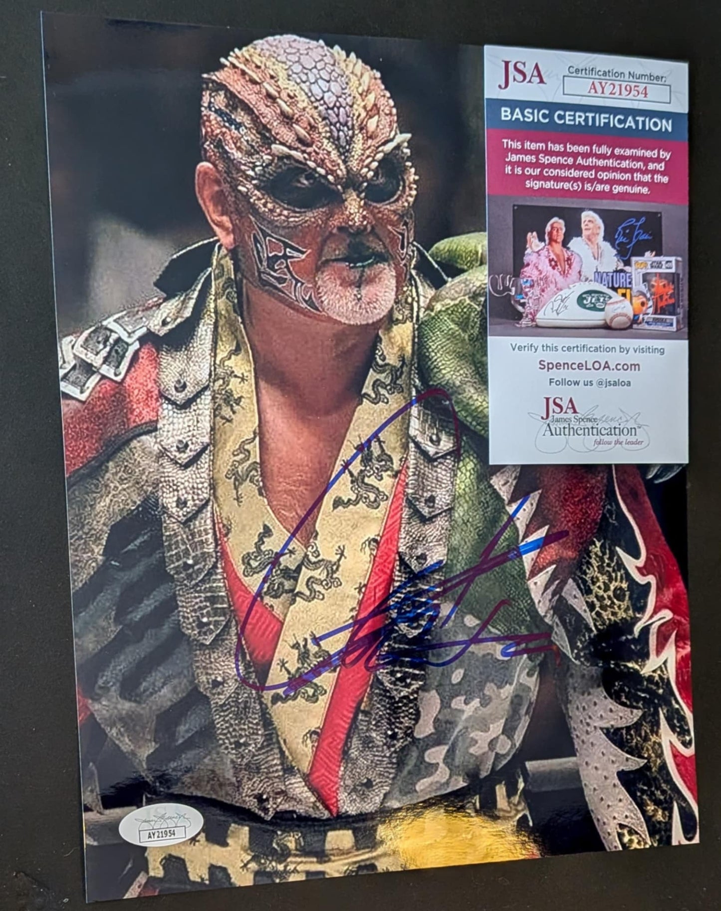 Great Muta Signed Photo A JSA COA