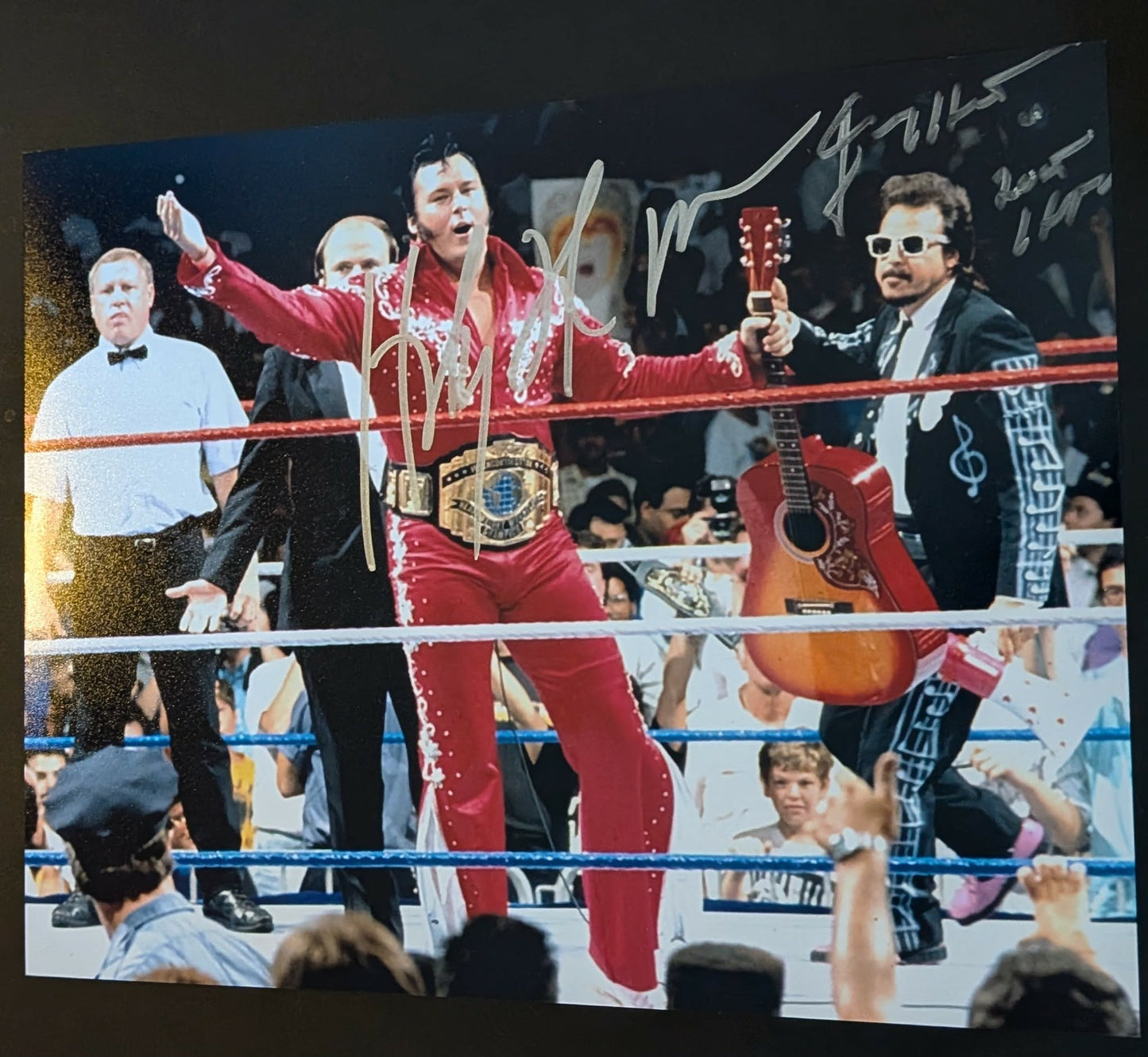 The Honky Tonk Man & Jimmy Hart Dual Signed Photo COA