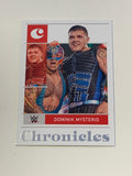 Dominik Mysterio 2022 WWE Panini Chronicles Card with Rey Mysterio