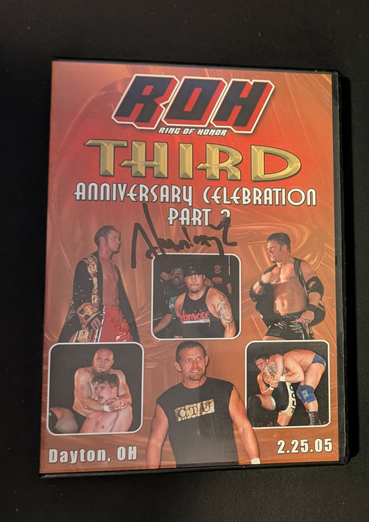 ROH Ring of Honor DVD 3rd Anniversary Celebration Part 1 2/19/05 (2-Disc Set) Samoa Joe CM Punk (Signed by Homicide)
