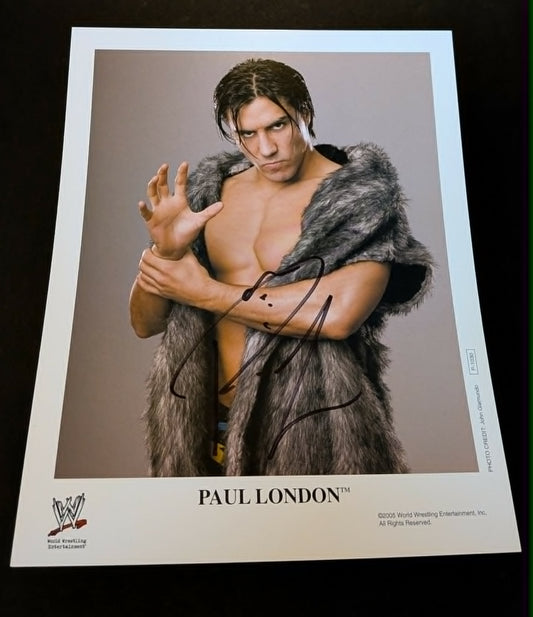 Paul London Official WWE Signed Promo 2005 Photo COA