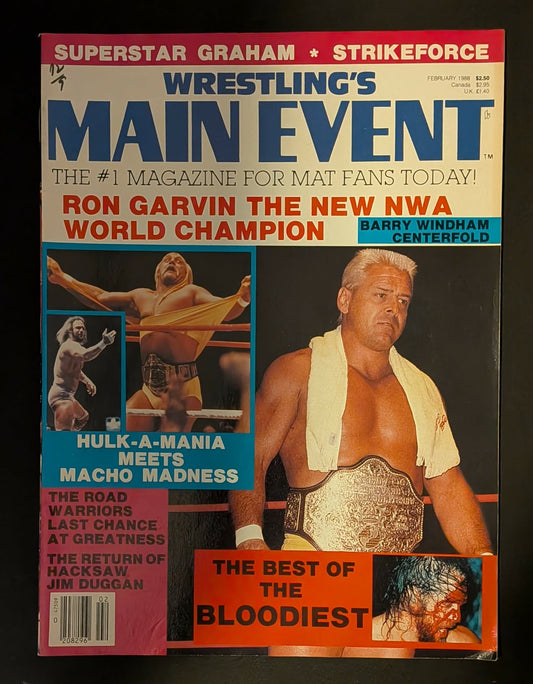 Wrestling's Main Event Magazine February 1988