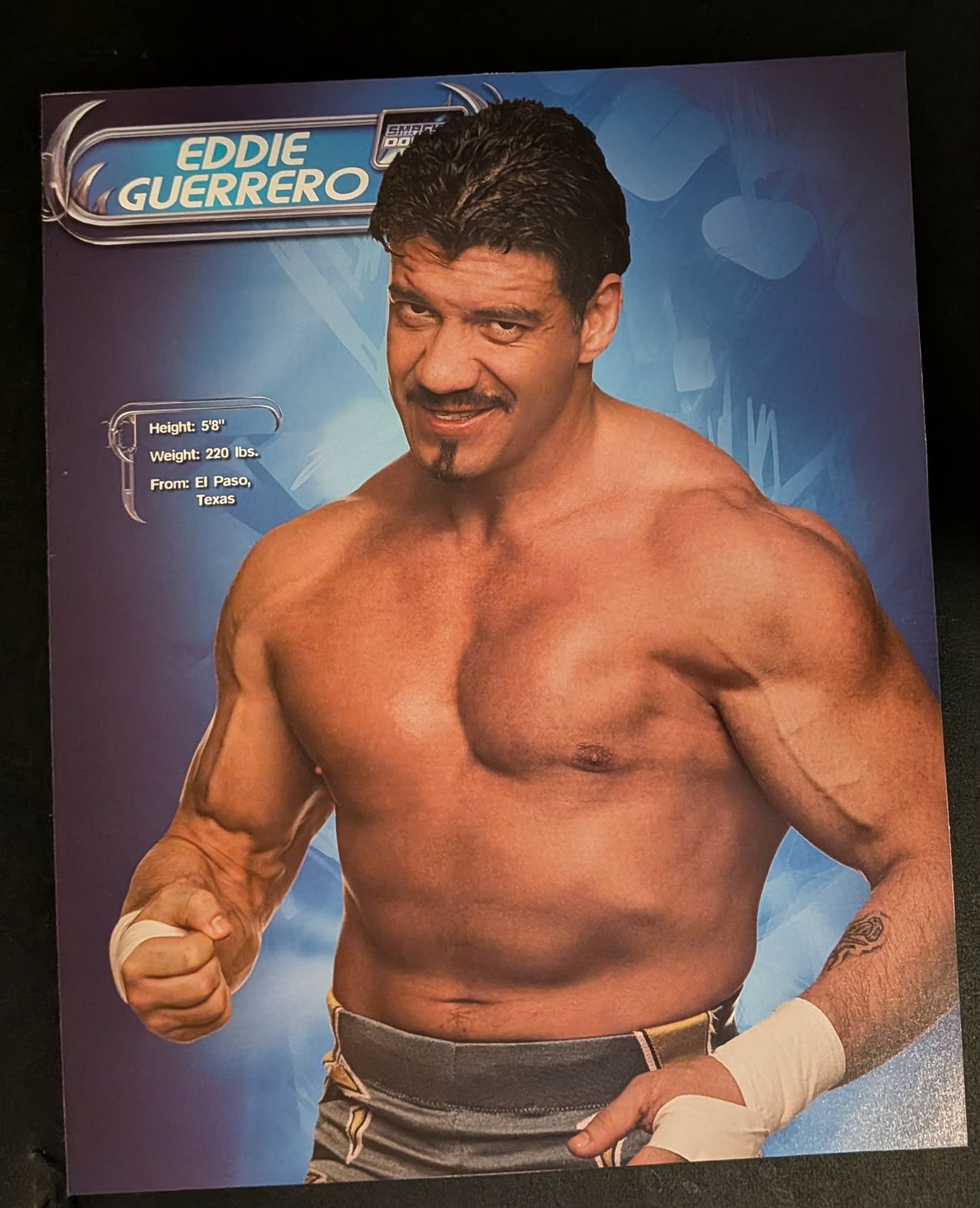 Kurt Angle WWE Program Page Signed Photo COA (Tough to Find Signed)