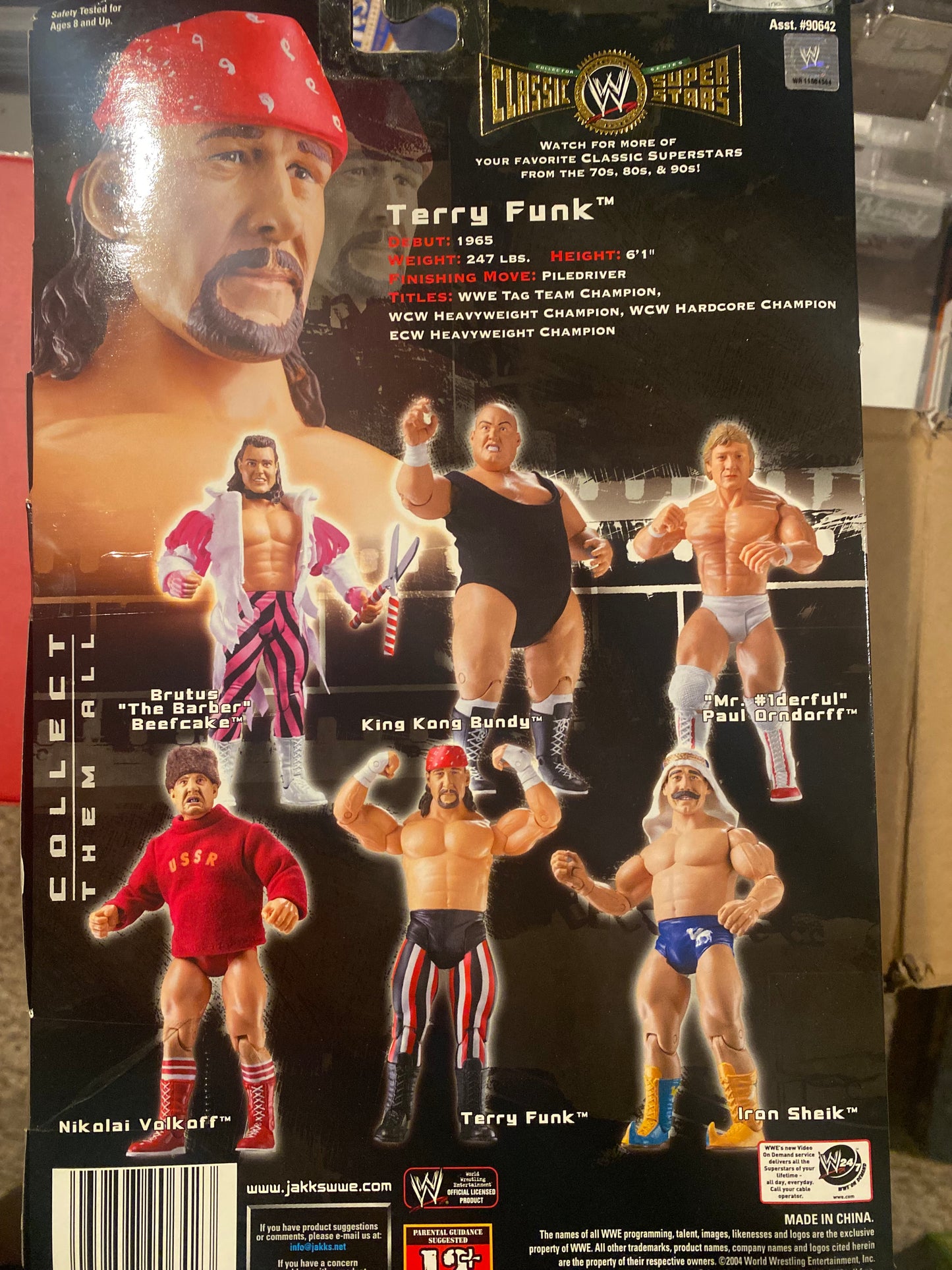 TERRY FUNK WWE “Limited Edition” Classic Superstars Action Figure (Only 100 Made)