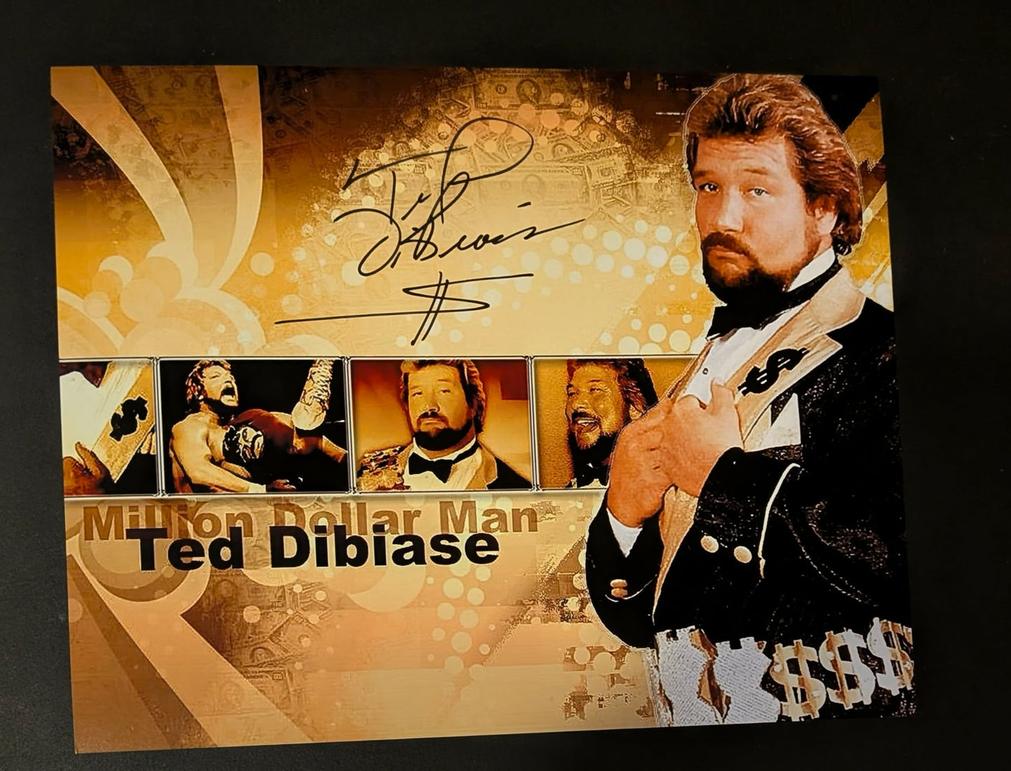 Ted Dibiase Pose 8 Signed Photo COA