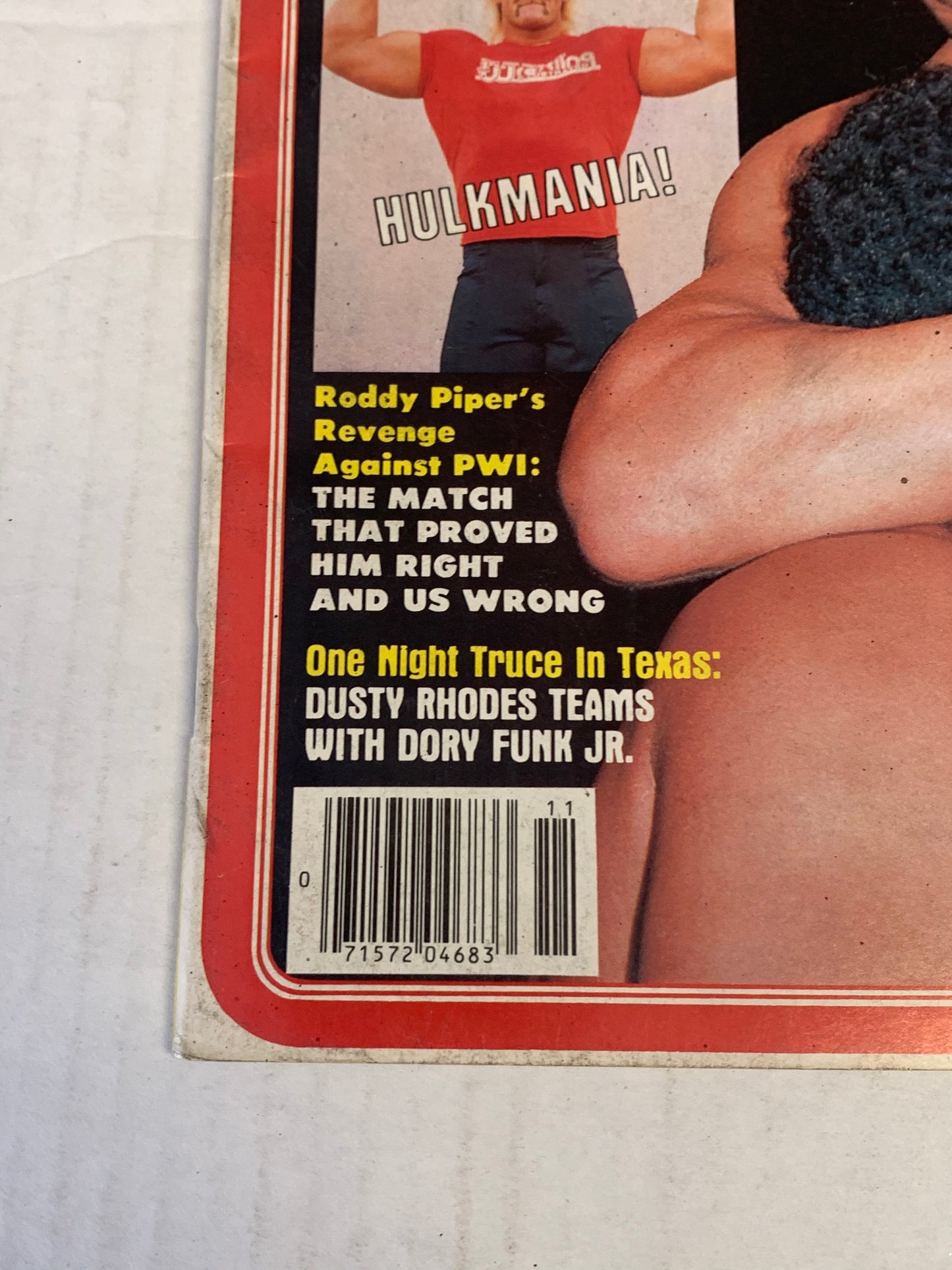 Pro Wrestling Illustrated Magazine November 1982 Hogan (Jimmy Snuka Poster)