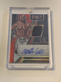 Apollo Crews 2022 WWE Select Autograph “WWE” Logo Relic #1/1 Card (Only 1 Made)