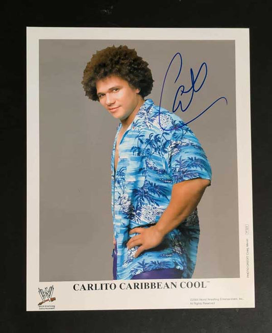 Carlito Pose 3 Signed Photo COA