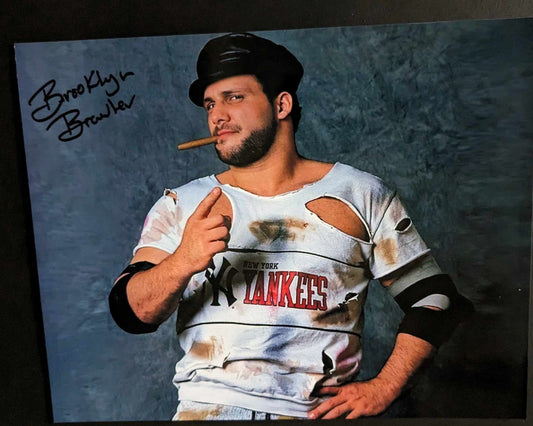 The Brooklyn Brawler (Steve Lombardi) Pose 3 Signed Photo COA