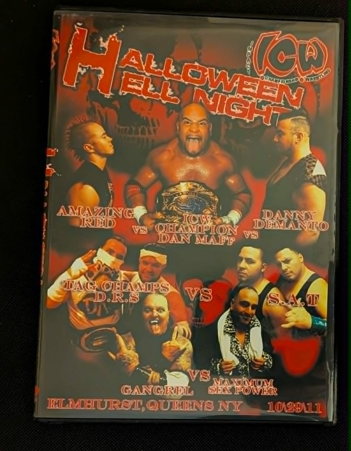 ICW Wrestling DVD Halloween Hell Night Elmhurst Queens 2011 (Tough To Find)