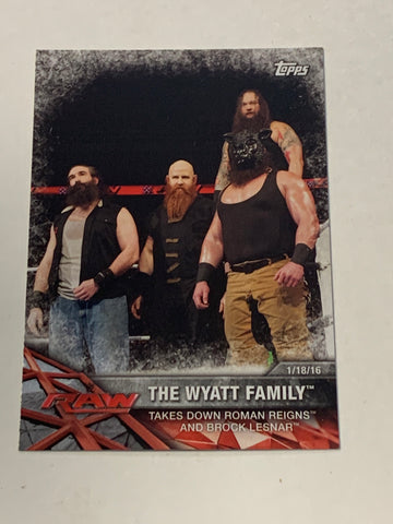 Wyatt Family 2017 WWE Topps Card Bray Wyatt