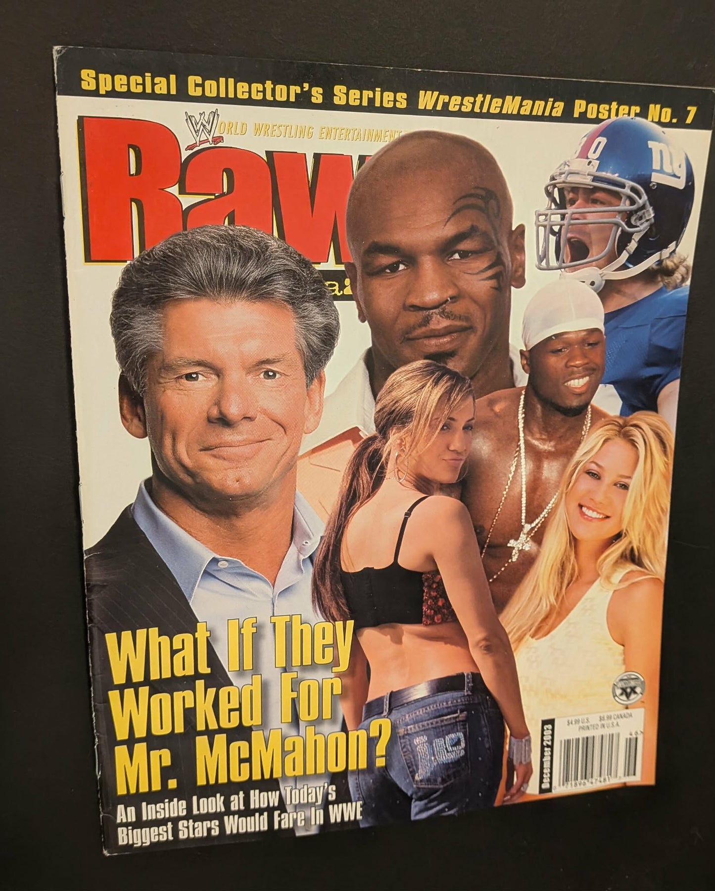 WWE RAW Magazine December 2003 Hulk Hogan Poster