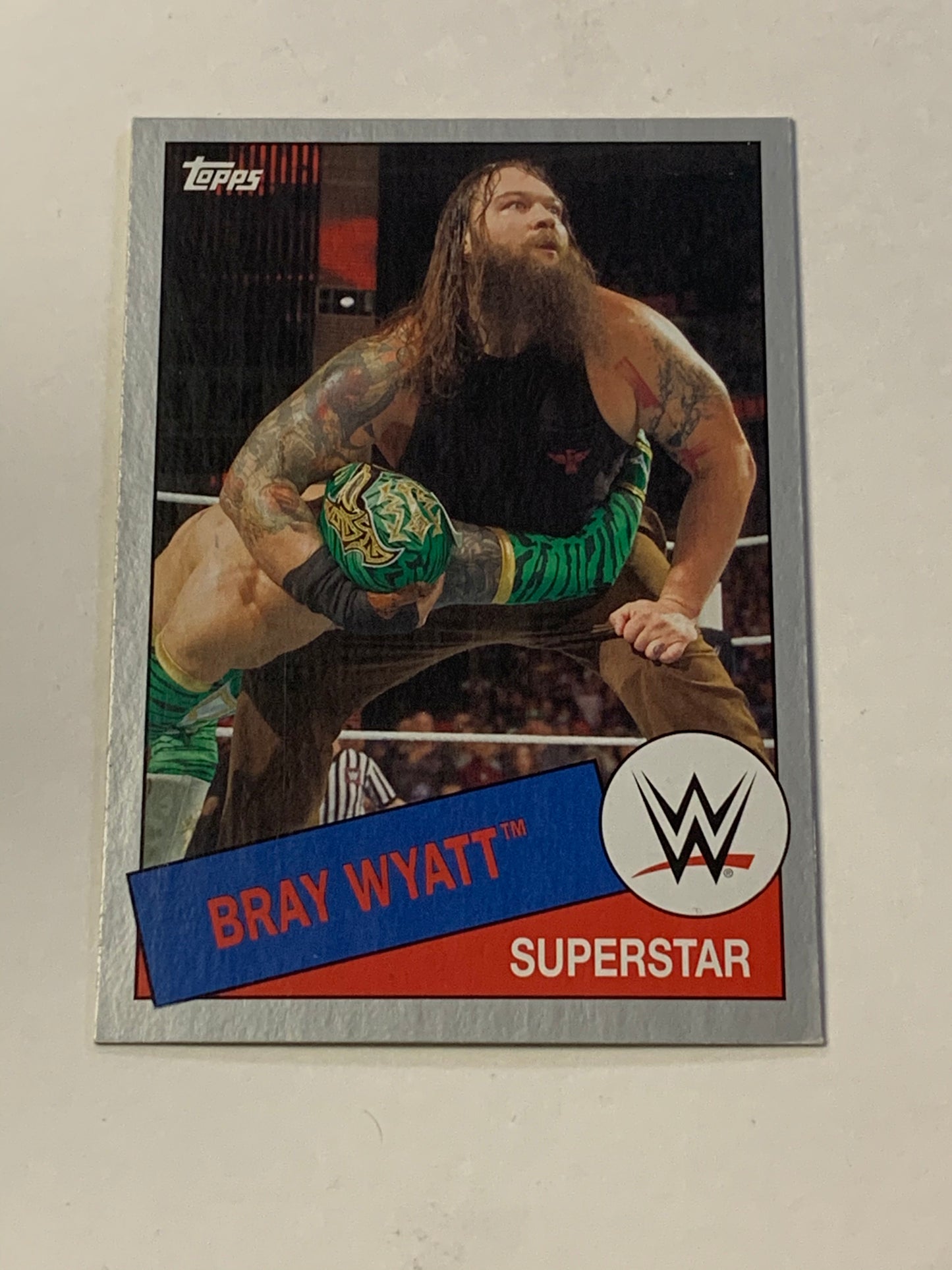 Bray Wyatt 2015 WWE Topps Heritage Silver Parallel