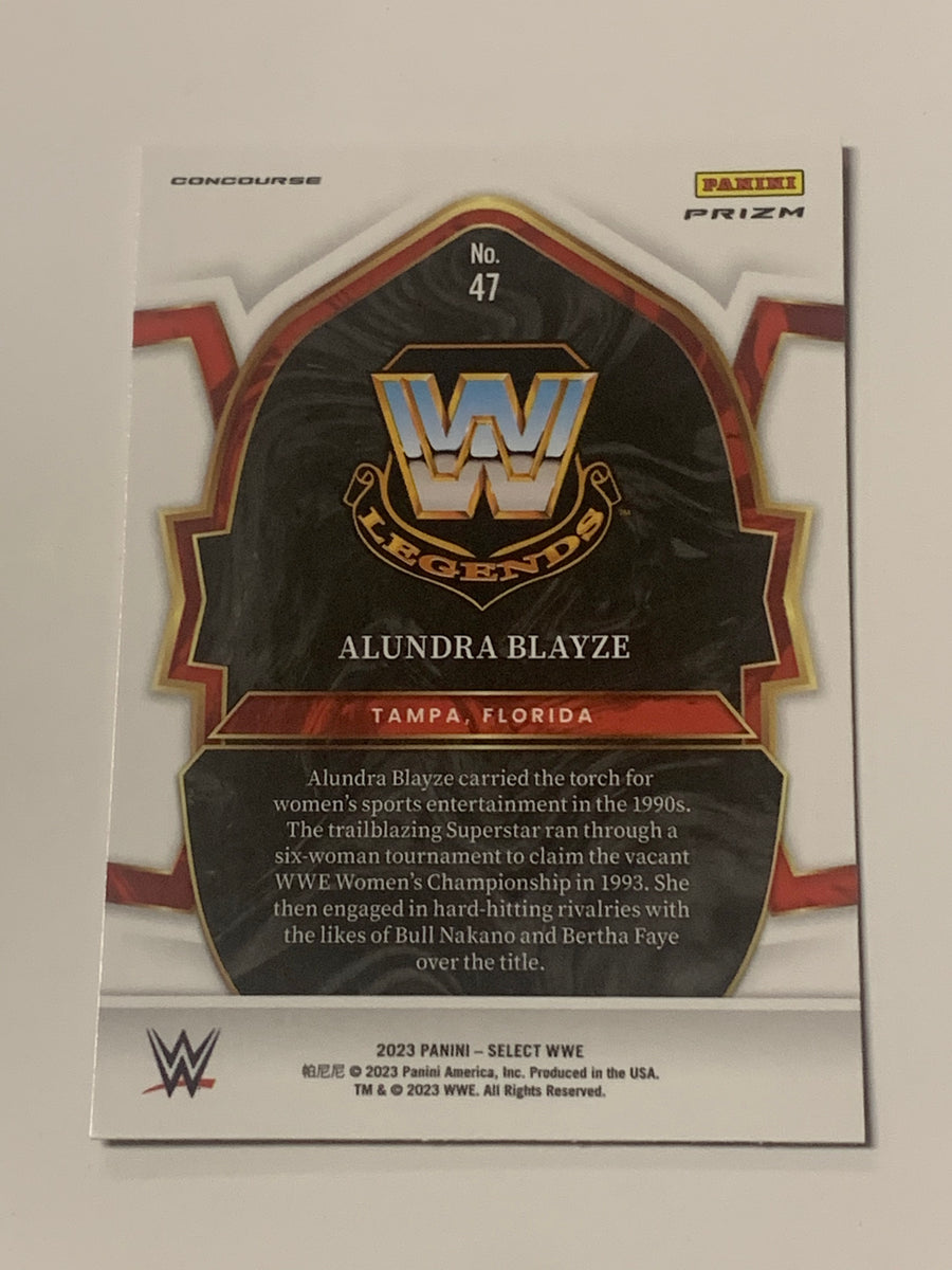 Alundra Blayze 2023 WWE Select ORANGE FLASH PRIZM Card – The Wrestling ...