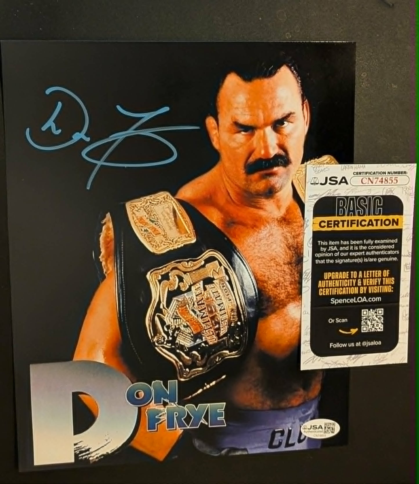Don Frye Signed UFC Photo A JSA COA