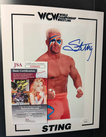 Sting Signed Photo JSA COA