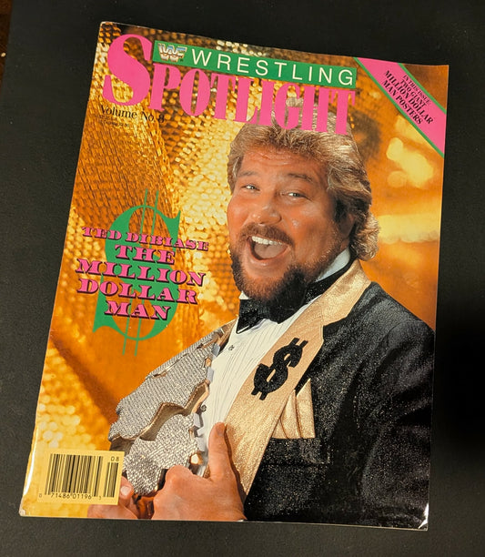WWF WWE Wrestling Spotlight Magazine Volume 8 (Ted Dibiase Poster)