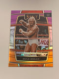 Hulk Hogan 2022 WWE Select Concourse Level Purple Orange Prizm Refractor Card