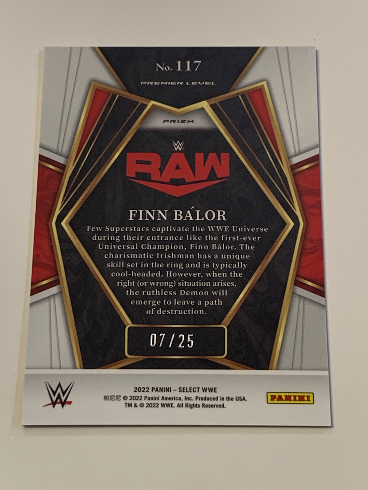 Finn Balor 2022 WWE Select “Premier Level” Tie-Dye #7/25