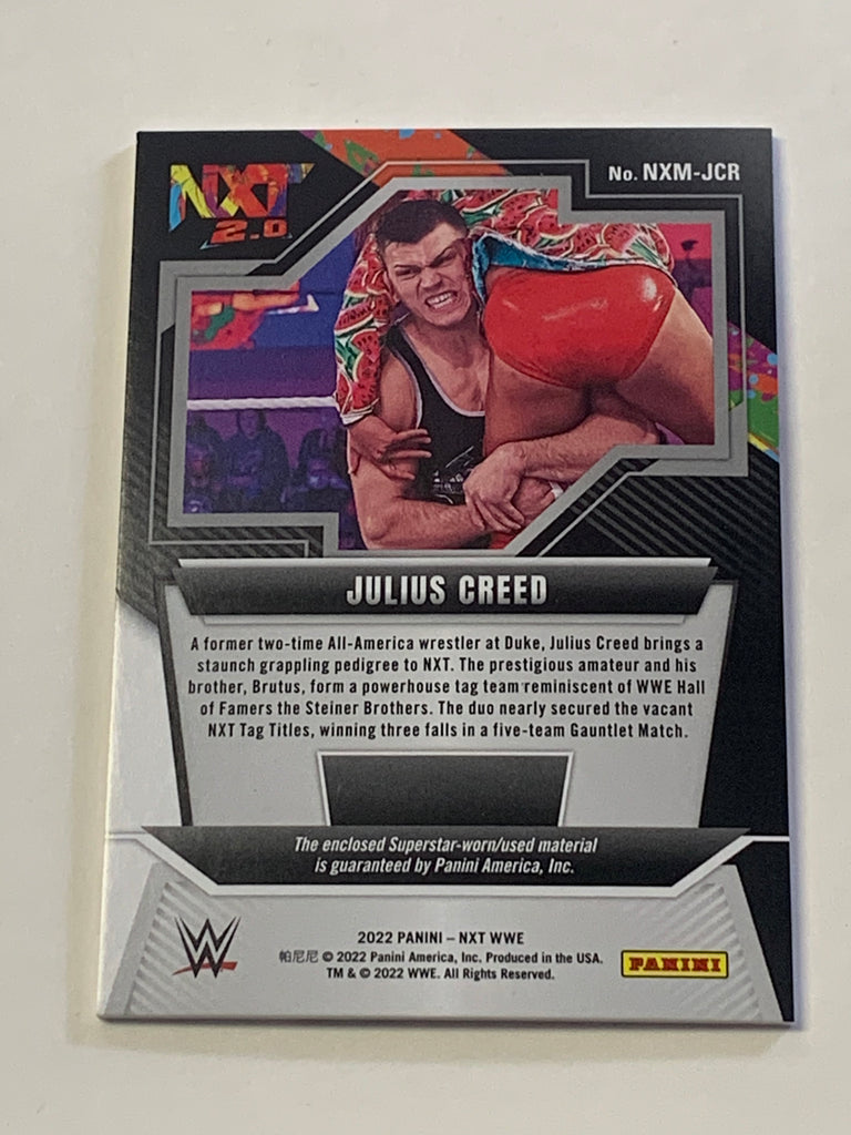 Julius Creed 2022 WWE NXT Memorabilia ROOKIE Card!!!! – The Wrestling ...