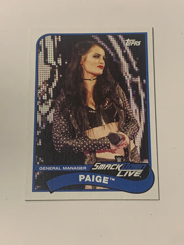 Paige 2018 WWE Topps Heritage Smackdown Live Card