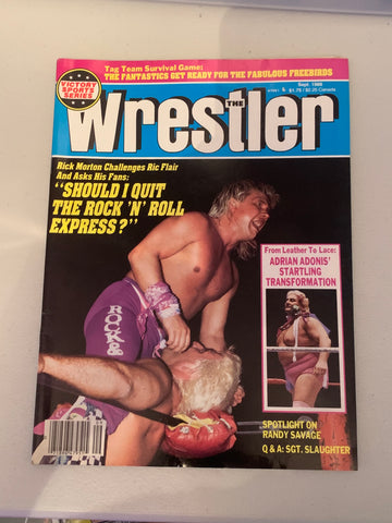 The Wrestler Magazine September 1986 Flair Morton
