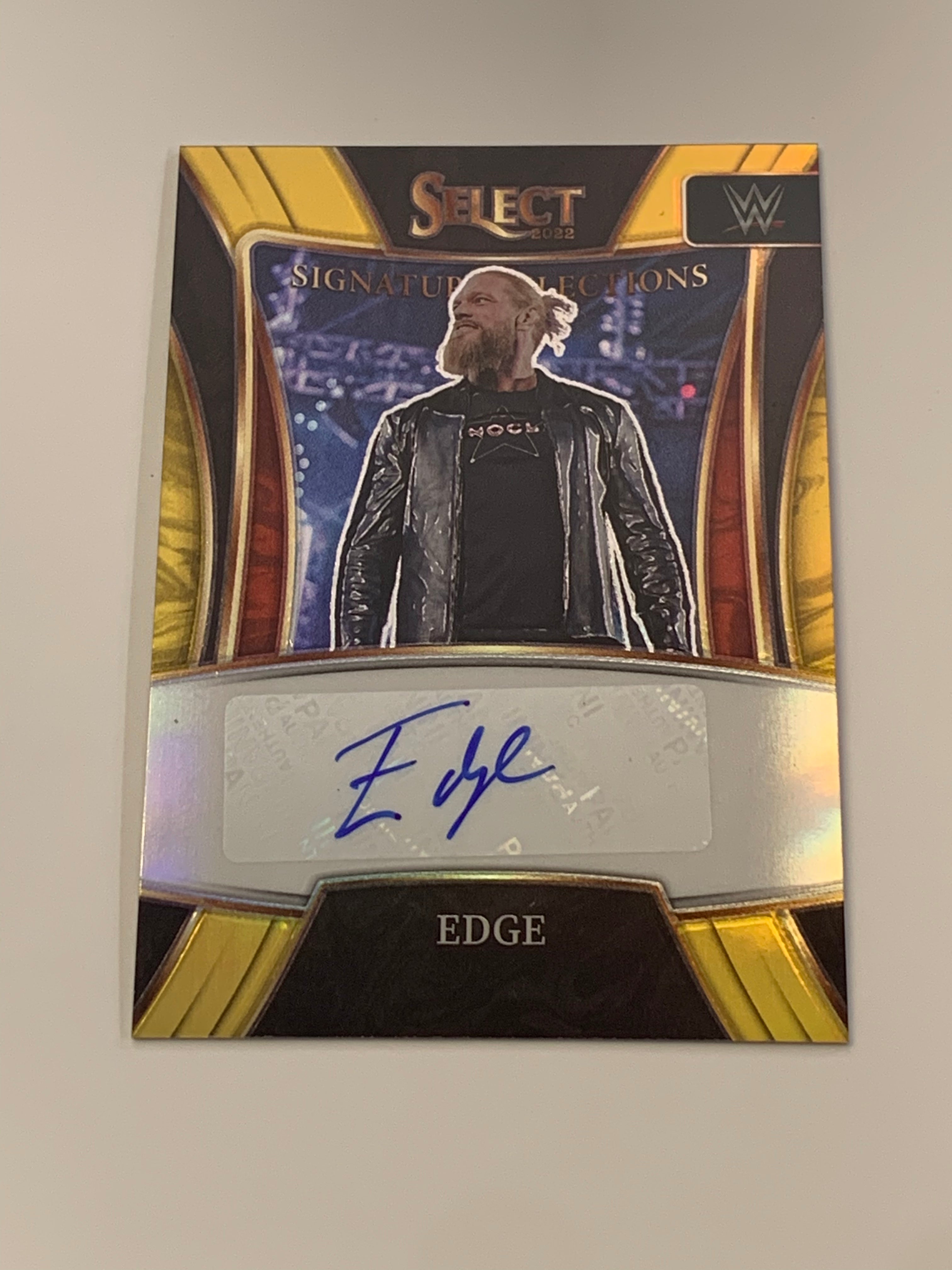 WWE EDGE エッジ 直筆サインカード AUTOGRAPH Edge 2022 WWE Select Gold Autograph Card Serial #3/10 – The