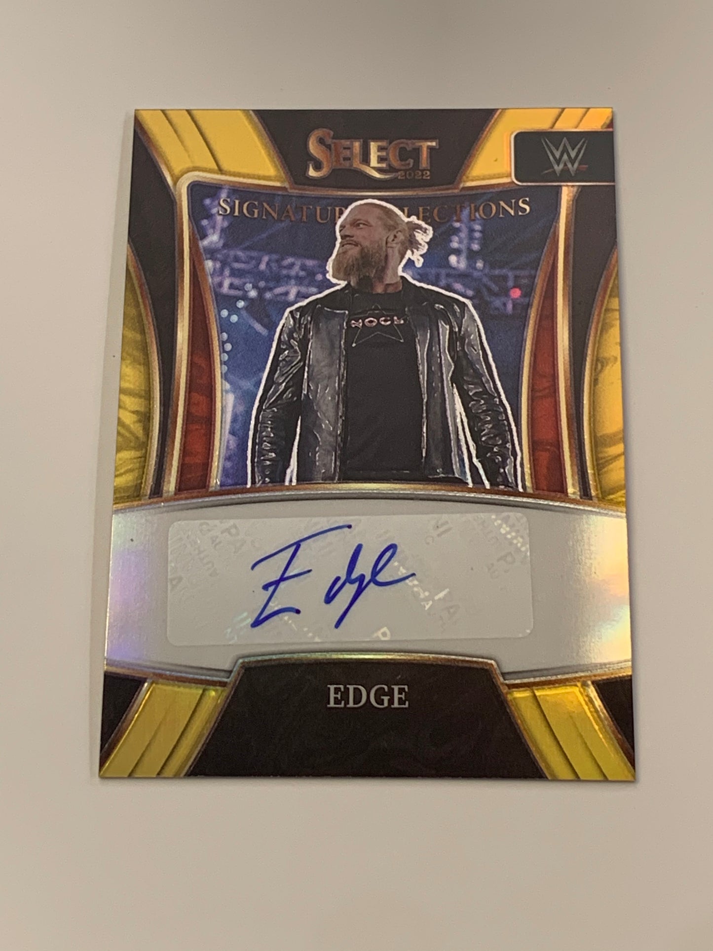Edge 2022 WWE Select Gold Autograph Card Serial #3/10