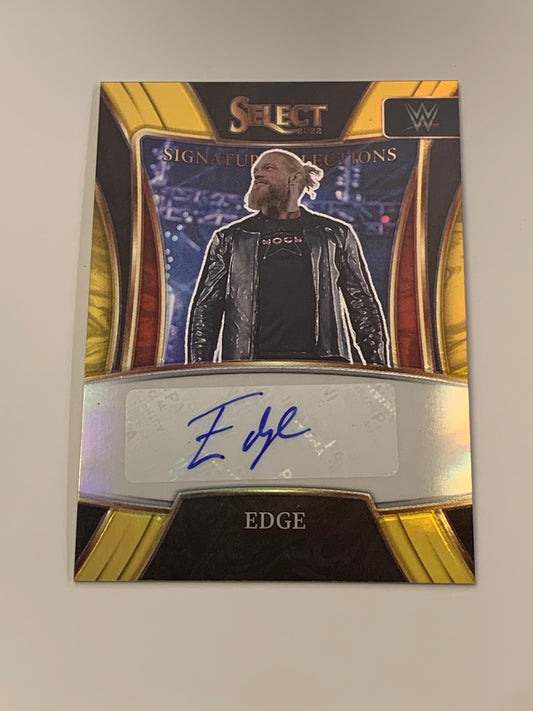 Edge 2022 WWE Select Gold Autograph Card Serial #3/10
