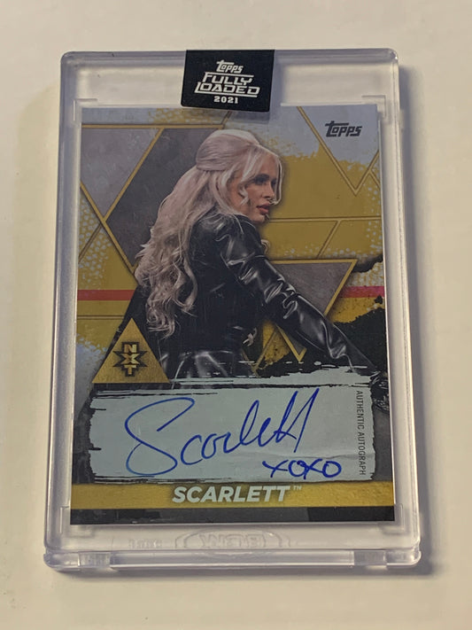 Scarlett 2021 WWE NXT Topps Fully Loaded Autograph Card #31/99
