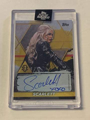 Scarlett 2021 WWE NXT Topps Fully Loaded Autograph Card #’ed 31/99