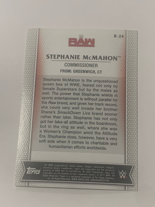 Stephanie McMahon 2017 WWE Topps R-24