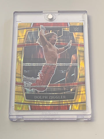 Dolph Ziggler 2022 Select GOLD FLASH PRIZM Refractor Card #6/10 (Beautiful)