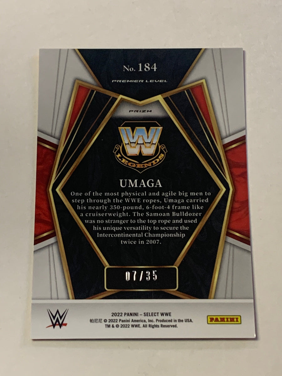 Umaga 2022 WWE Select Orange REFRACTOR Card #’ed 7/35 (AWEOME) – The ...