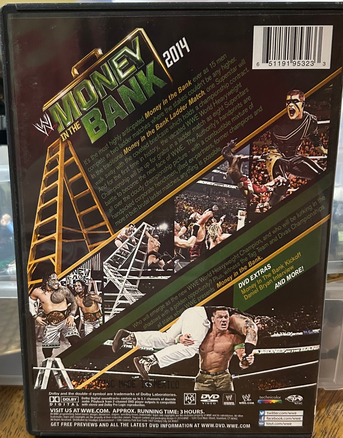 * WWE “Money in the Bank 2014” DVD (John Cena, Uso’s, Bray Wyatt & so much more)