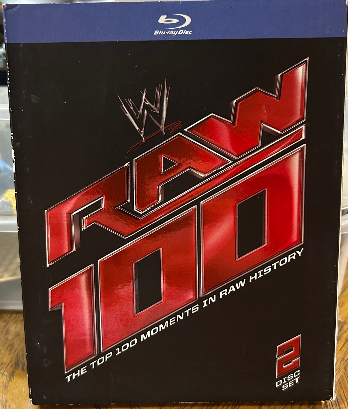 * WWE “The Top 100 Moments in RAW History” Blu-ray (2-Disc Set)