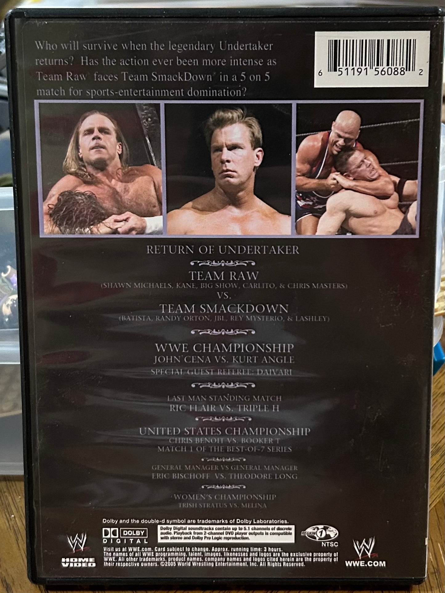 * WWE “Survivor Series 2005” DVD (Shawn Michaels, Kurt Angle, John Cena & so much more)