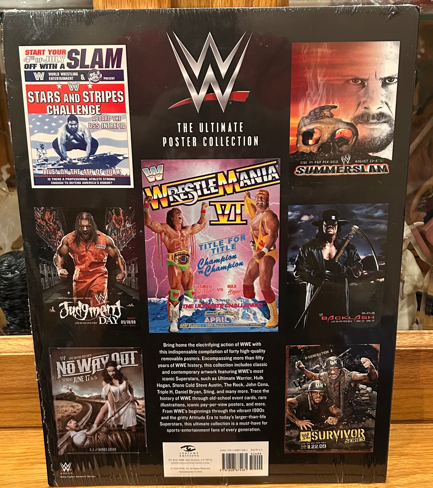 * WWE The Ultimate Poster Collection Book (Never Opened)