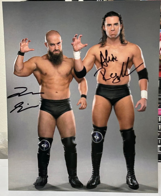 Alex Reynolds & John Silver AEW Dual Signed Photo COA