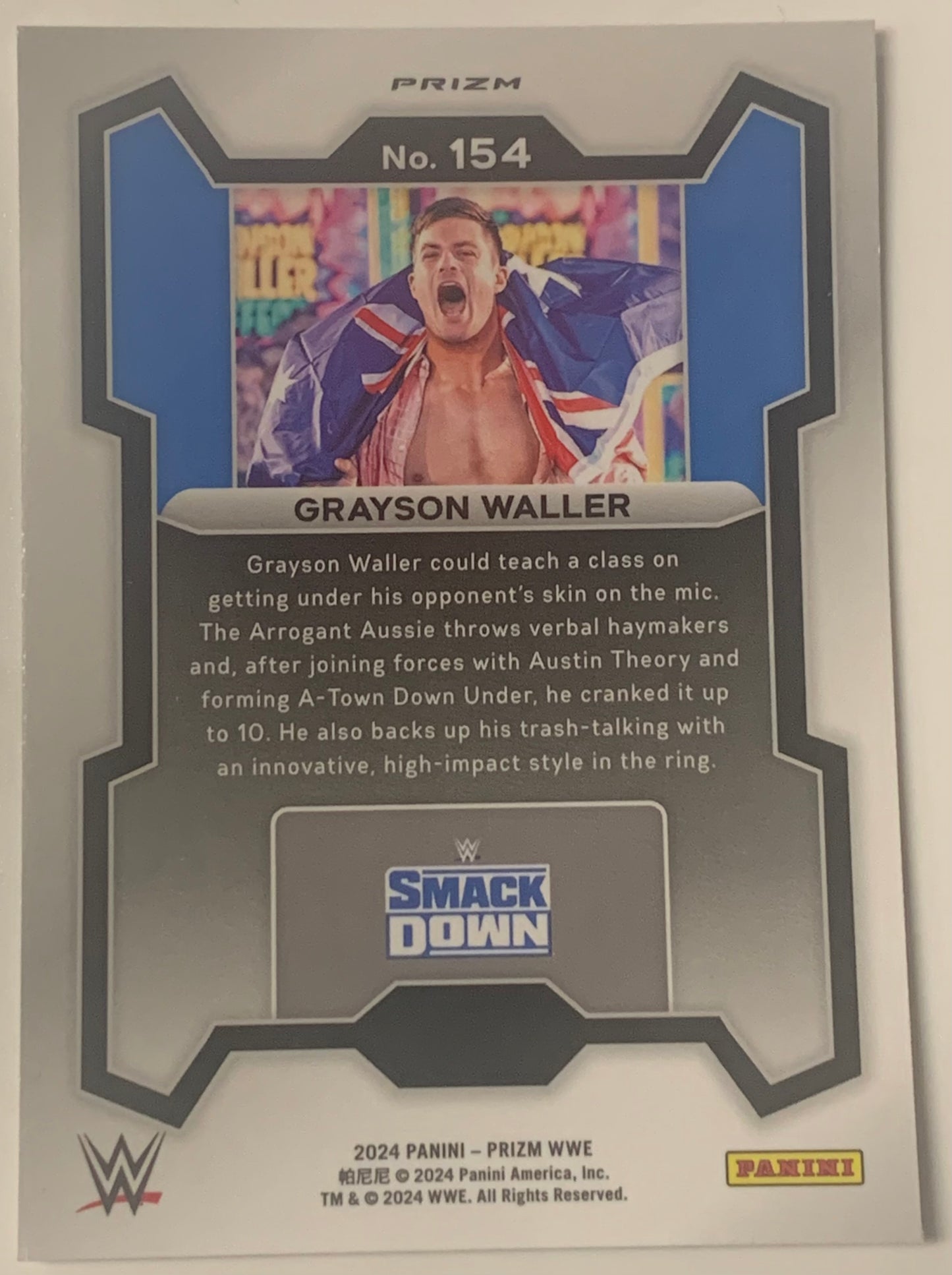 Grayson Waller 2024 WWE Panini Prizm Disco Card
