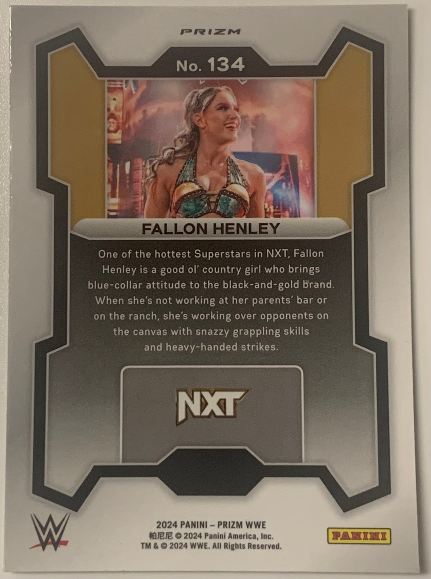 Fallon Henley 2024 WWE Panini Prizm Disco Card