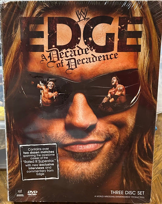 * WWE “Edge, Decade of Decadence” DVD (3- Disc Set) SEALED