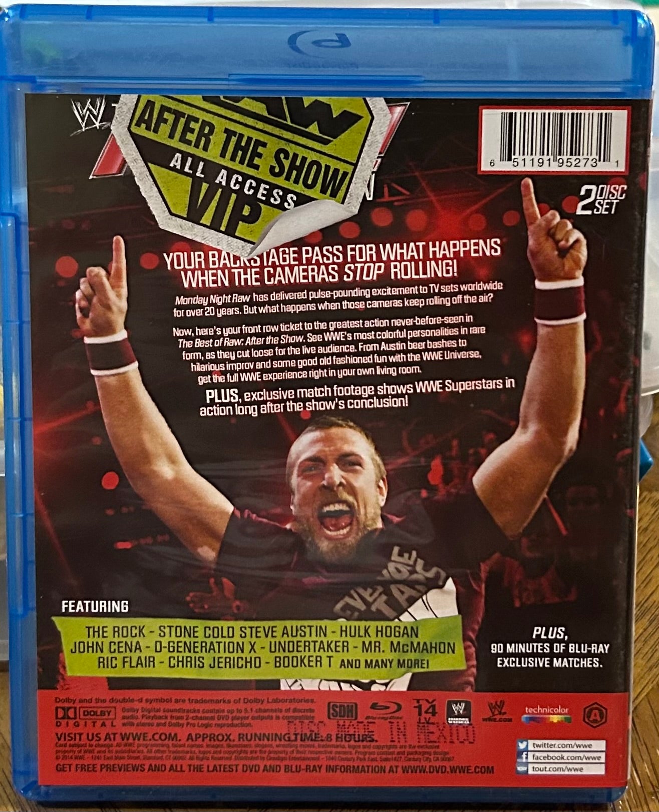 * WWE “The Best of RAW, After Show” Blu-rey (2-Disc set)