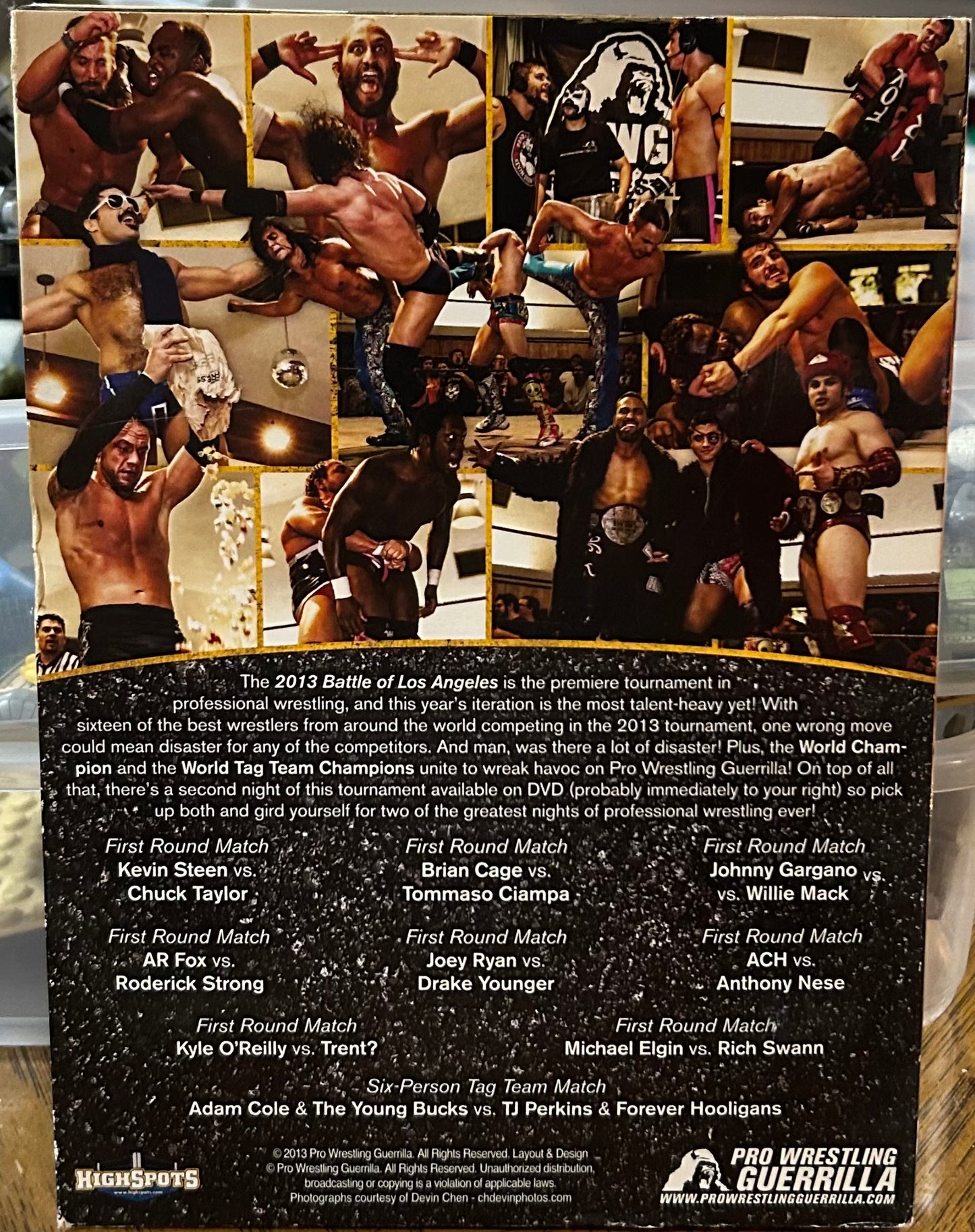 * PWG DVD “BOLA 2013 Battle of Los Angeles, Night 1” DVD